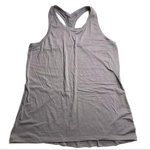 Athleta Power Up Tank Racerback Silver Grey